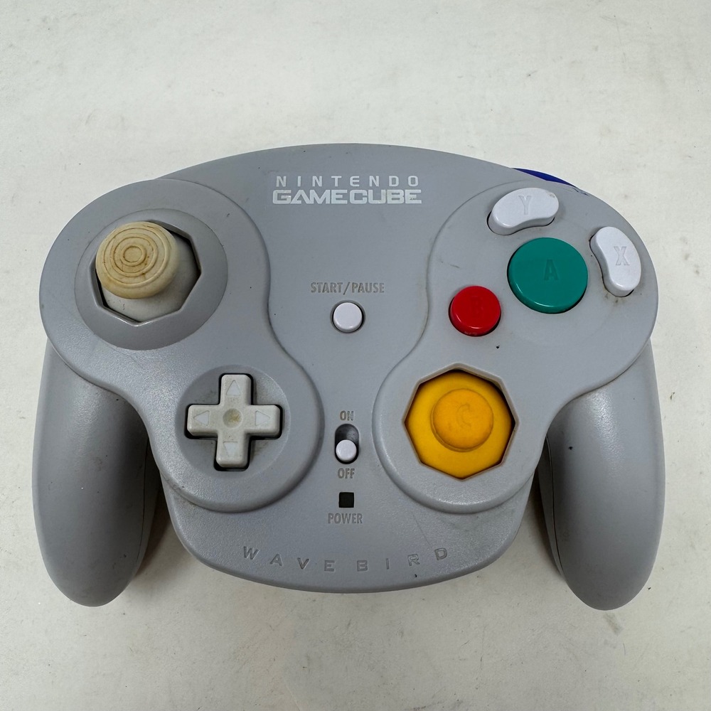 Nintendo GameCube WaveBird Wireless Controller Gray DOL-004 No Receiver Tested